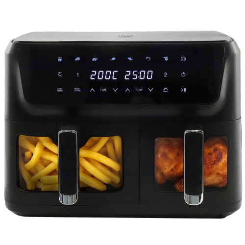 Dual Air Fryer Oven 11L - 6,5L + 4,5L