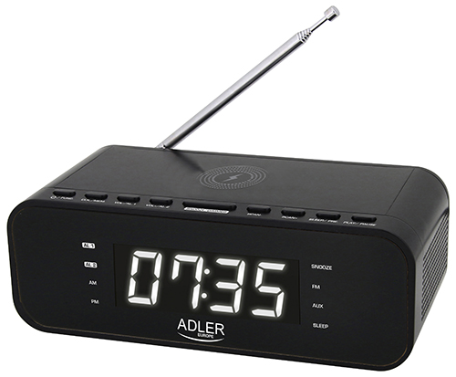 Alarm clock with Wireless Charger