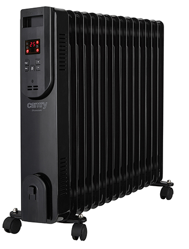 Oil-filled LED radiator with remote control 15 ribs