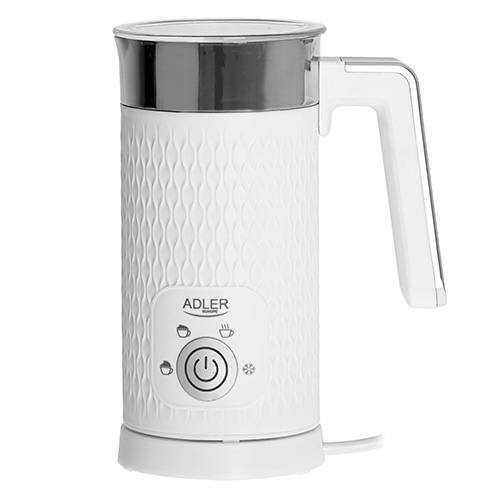 Milk frother white - frothing and heating (latte and cappucino)