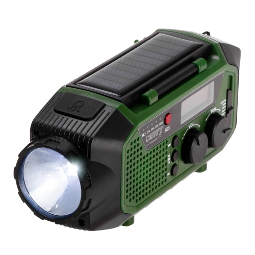 Emergency Radio with Solar and Hand Crank Power | Bluetooth 5.0 | 4000 mAh Power Bank | FM-AM-SW1