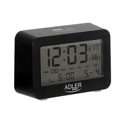 Battery-operated alarm clock