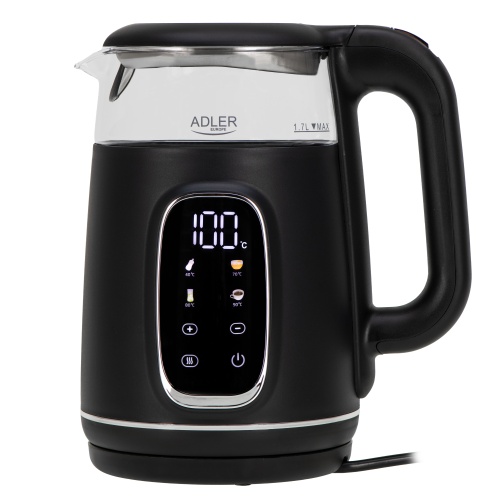 Electric kettle glass with LED display & temperature regulation 1,7L1