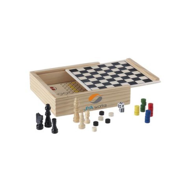 WoodGame 5-in-1 game set