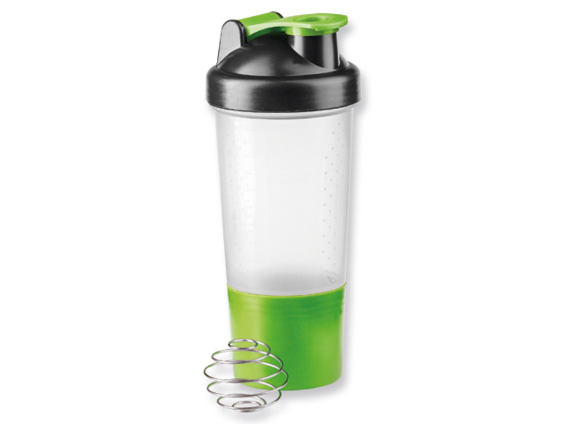 SHAKEPRO plastic sport shaker, 600 ml, Light green