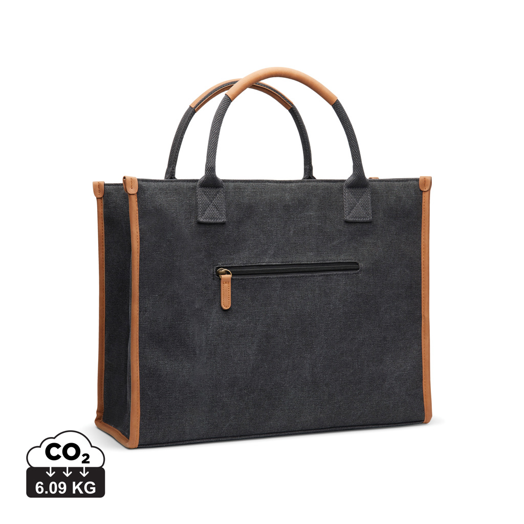 VINGA Bosler RCS recycled canvas office tote