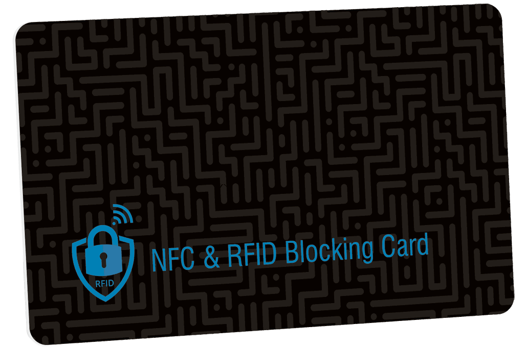 Anti-skimming shield card, RFID protection