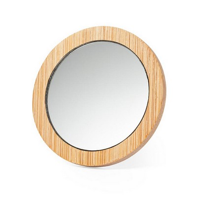 Bamboo pocket mirror