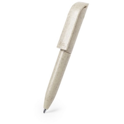 Mini wheat straw ball pen