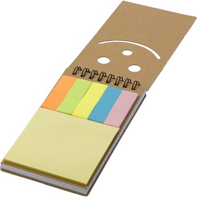 Memo holder, notebook, sticky notes