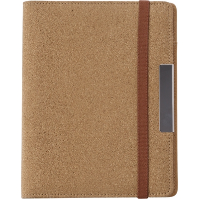 Cork conference folder approx. A5 with notebook