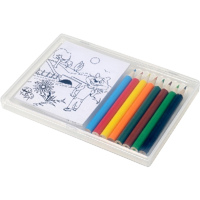 Drawing set, colouring pencils