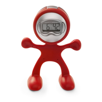 Desk clock with memo holder