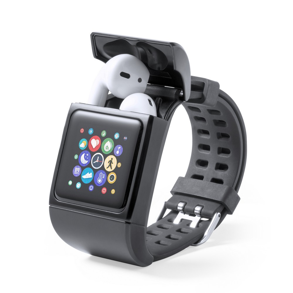 Activity tracker, wireless multifunctional watch, wireless earphones