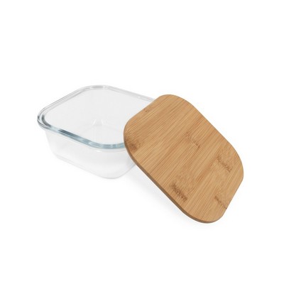 Glass lunch box 350 ml, bamboo lid | Aaron