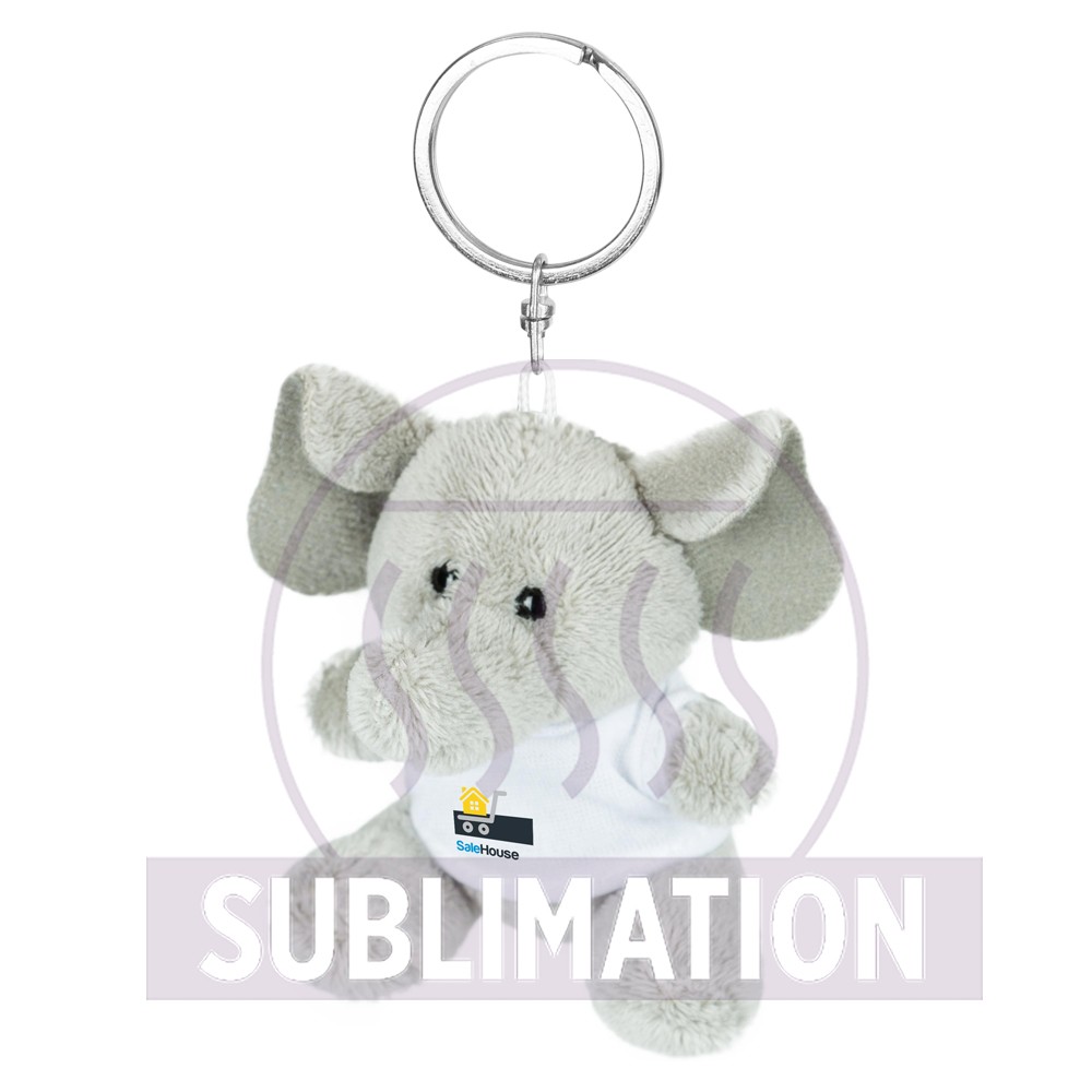 Plush elephant, keyring | Hugo