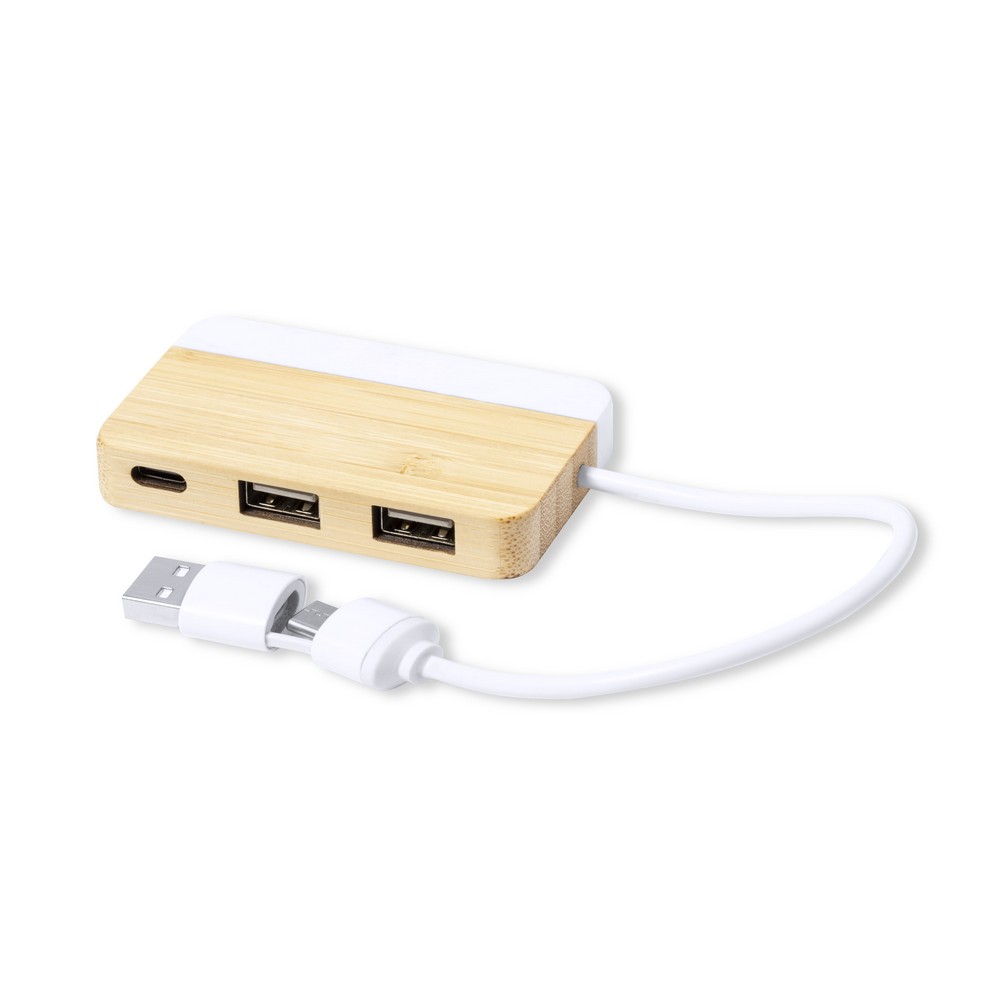 Bamboo USB and USB type C hub