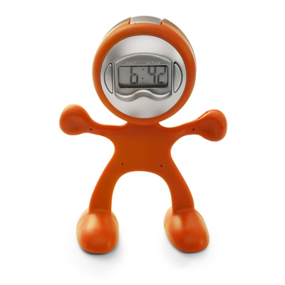 Desk clock with memo holder