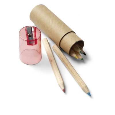 Colour pencil set, pencil sharpener