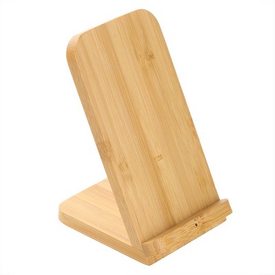 Bamboo wireless charger 10W B'RIGHT, phone stand | Wilder