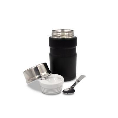 Thermo food container 650 ml Air Gifts, foldable spoon | Jonathan