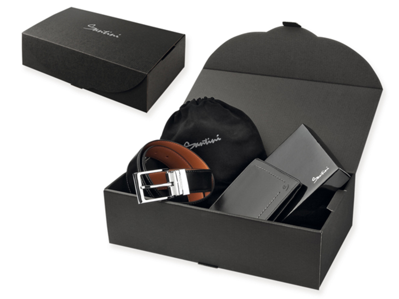 MALINI SET set of wallet and belt in gift box, SANTINI
