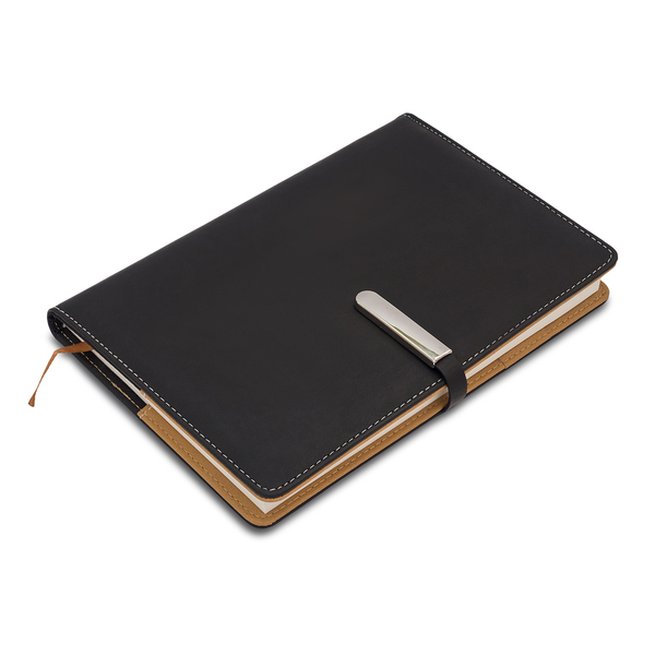 LA MORA lined notebook, black