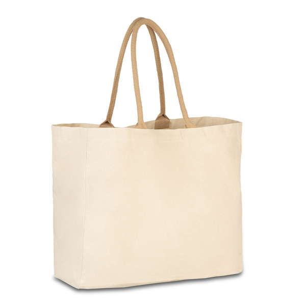 RAYA XXL cotton bag, beige