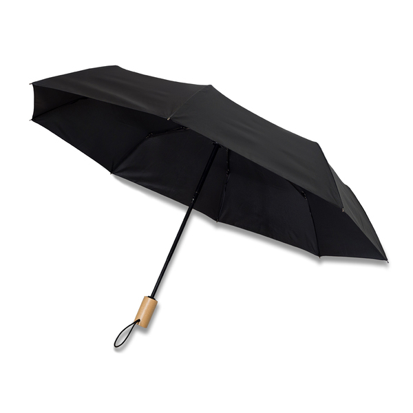 GRANTON umbrella with wooden handle, black
