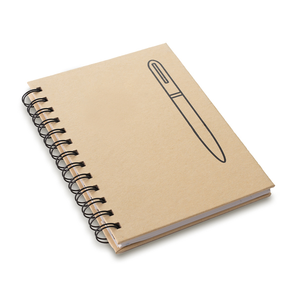 ATTRACT notebook with magnet, beige