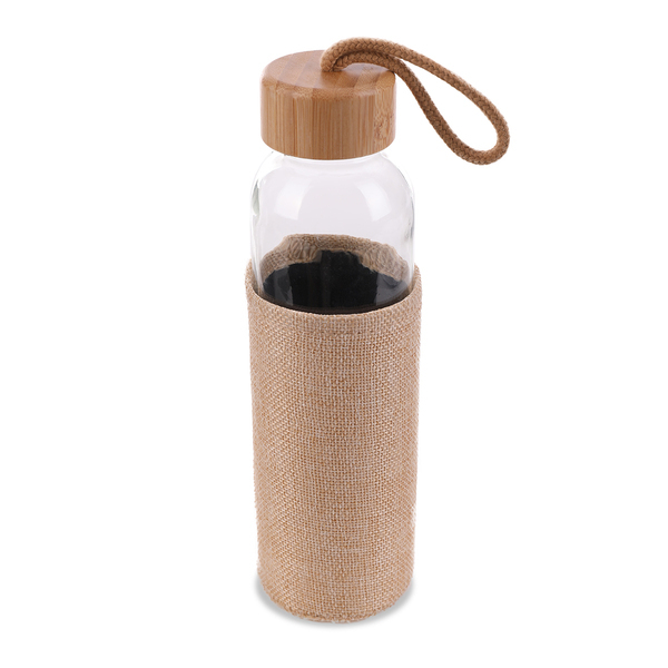 AQUARIUS 500 ml glass bottle, beige