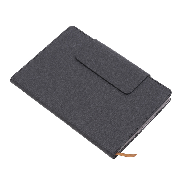 LEGAN notebook with pockets for business cards, black