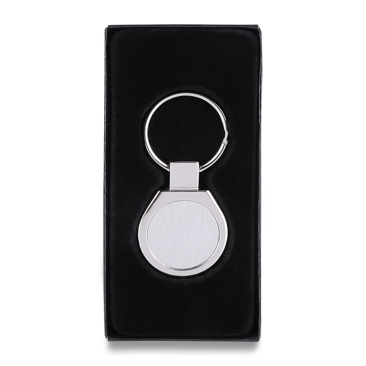 METAL PROMO metal key ring,  silver