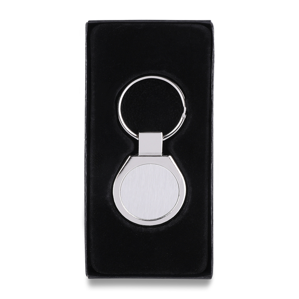 METAL PROMO metal key ring,  silver