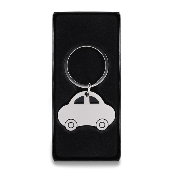 AUTO metal key ring,  silver