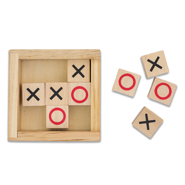 TIC TAC TOE game of noughts and crosses, beige