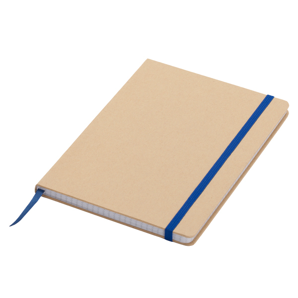 LISBOA notebook with squared pages 145x210 / 160 pages,  blue/beige