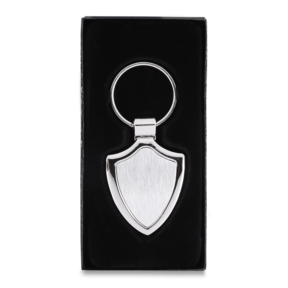 EMBLEM metal key ring,  silver