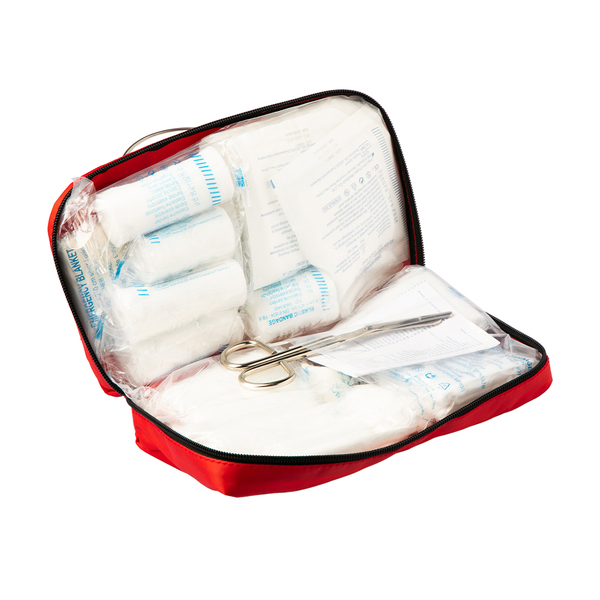 ENTIRE comprehensive first aid kit, red