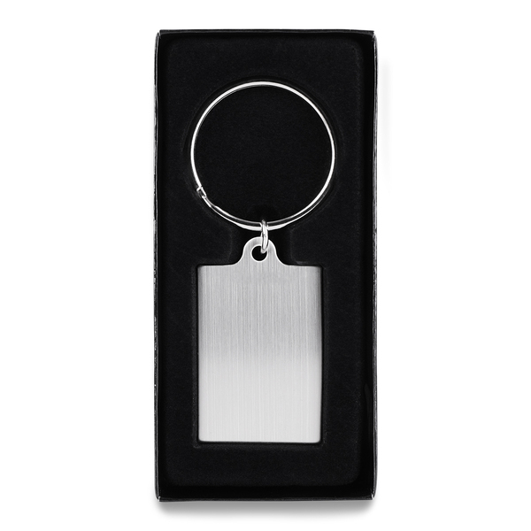 VISIBLE metal key ring,  silver