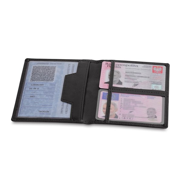 CLASSIC card and document case,  black