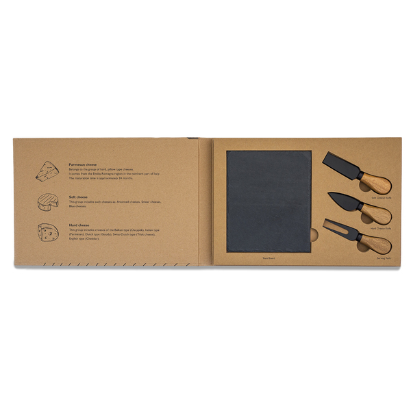 QUESO cheese set, beige