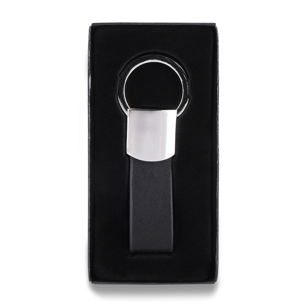 SHINY key ring,  black/silver