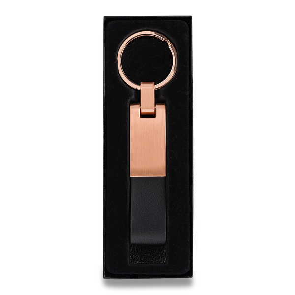 ROSA metal keychain, black