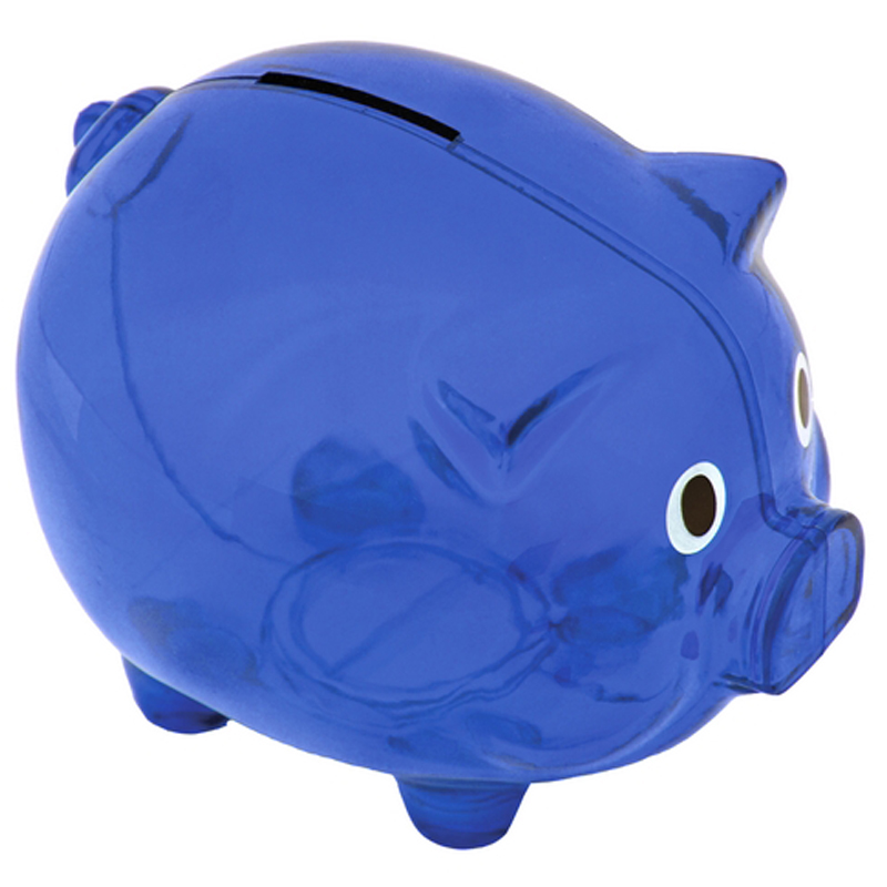 MONEYWISE money-box,  blue