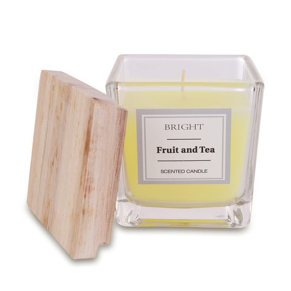 ALCAMO scented candle in glass, white
