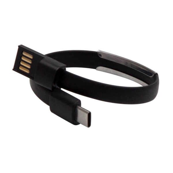 WRISTLIE bracelet with USB C,  black