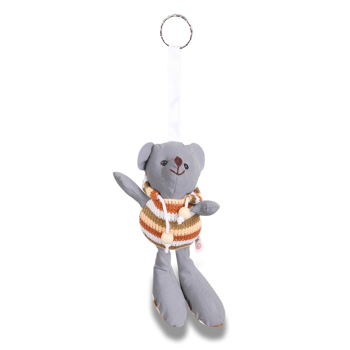 TEDDY reflective key ring,  grey