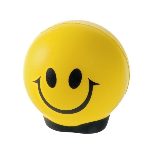 HAPPY antistress toy,  yellow/black