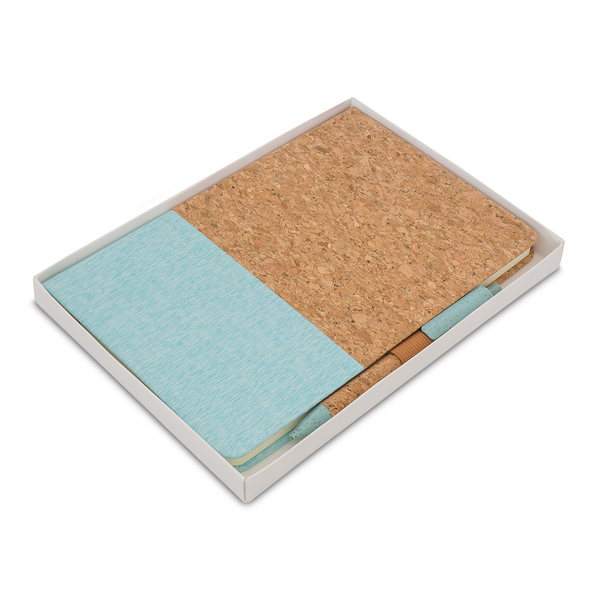 TOSSA pen and notebook gift set, green